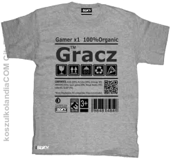 Gracz GAMER - koszulka dziecięca melanż 