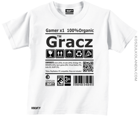 Gracz GAMER - koszulka dziecięca 