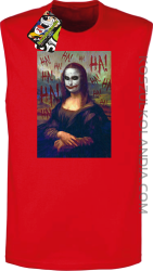 Mona Lisa Hello Jocker - Bezrękawnik męski czerwony 