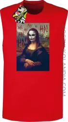 Mona Lisa Hello Jocker - Bezrękawnik męski czerwony 