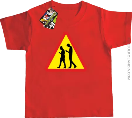 UWAGA komórkowe zombie - ATTENTION cellular zombie - Koszulka Dziecięca