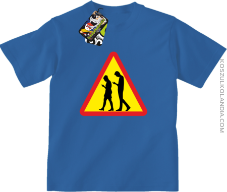 UWAGA komórkowe zombie - ATTENTION cellular zombie - Koszulka Dziecięca