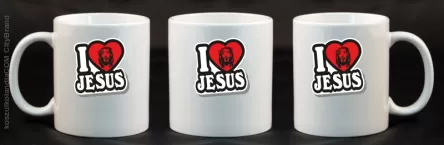 I love Jesus StickStyle - Kubek Ceramiczny