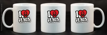 I love Jesus StickStyle - Kubek Ceramiczny