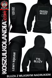 BLUZA z własnym nadrukiem 