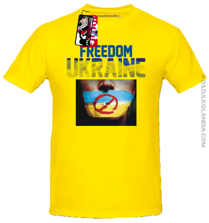 Wolność dla Ukrainy FREEDOM UKRAINE - koszulka męska