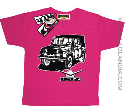 UAZ - koszulka dziecięca - różowy