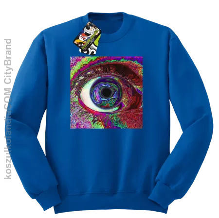 PSYCHODELIC EYE - Bluza męska standard bez kaptura