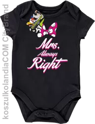 Mrs always Right dla Niej - Body dziecięce - Czarny