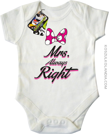 Mrs always Right dla Niej - Body dziecięce - Biały