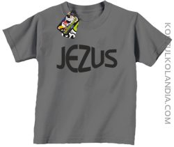 JEZUS Jesus christ symbolic - Koszulka Dziecięca - Szary