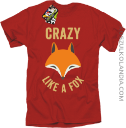 Crazy like a Fox - Koszulka męska czerwona 