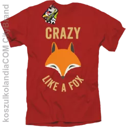 Crazy like a Fox - Koszulka męska czerwona 