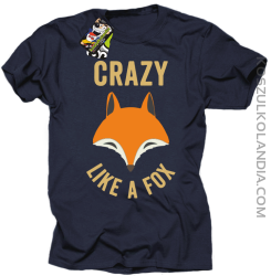 Crazy like a Fox - Koszulka męska granatowa 