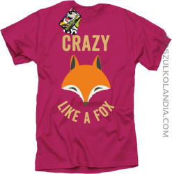 Crazy like a Fox - Koszulka męska fuchsia 