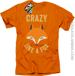 Crazy like a Fox - Koszulka męska pomarańczowa 