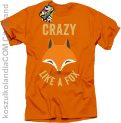 Crazy like a Fox - Koszulka męska pomarańczowa 