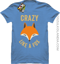 Crazy like a Fox - Koszulka męska błękitna 