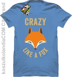 Crazy like a Fox - Koszulka męska błękitna 