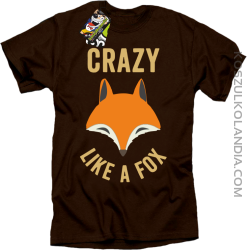Crazy like a Fox - Koszulka męska brązowa 