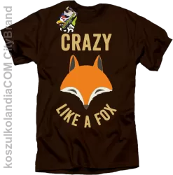 Crazy like a Fox - Koszulka męska brązowa 