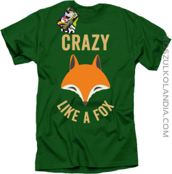 Crazy like a Fox - Koszulka męska zielona 