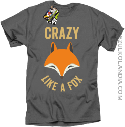 Crazy like a Fox - Koszulka męska szara 