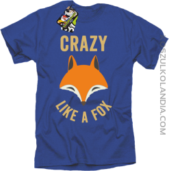 Crazy like a Fox - Koszulka męska niebieska 