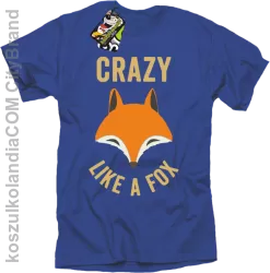 Crazy like a Fox - Koszulka męska niebieska 