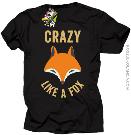 Crazy like a Fox - Koszulka męska czarna 
