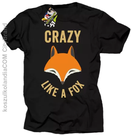 Crazy like a Fox - Koszulka męska czarna 