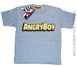 Angryboy - zabawna koszulka dziecięca - melanżowy