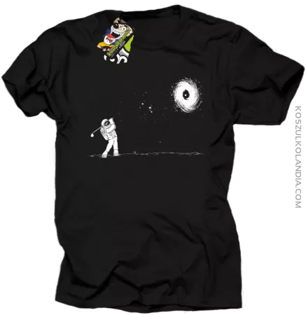 Astro Golfista na księżycu - koszulka męska