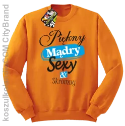 Piękny mądry sexy & skromny - Bluza Standard bez kaptura pomarańczowa 