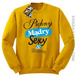 Piękny mądry sexy & skromny - Bluza Standard bez kaptura żółta 