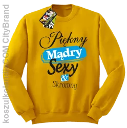 Piękny mądry sexy & skromny - Bluza Standard bez kaptura żółta 