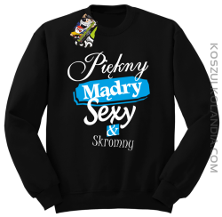 Piękny mądry sexy & skromny - Bluza Standard bez kaptura czarna 