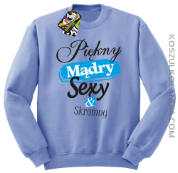 Piękny mądry sexy & skromny - Bluza Standard bez kaptura błękitna 