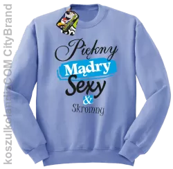 Piękny mądry sexy & skromny - Bluza Standard bez kaptura błękitna 