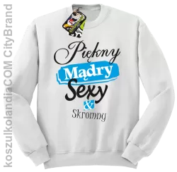 Piękny mądry sexy & skromny - Bluza Standard bez kaptura biała