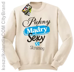 Piękny mądry sexy & skromny - Bluza Standard bez kaptura beżowa 