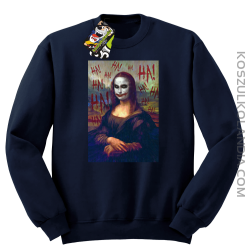 Mona Lisa Hello Jocker - Bluza męska standard bez kaptura granat