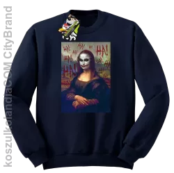 Mona Lisa Hello Jocker - Bluza męska standard bez kaptura granat