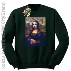 Mona Lisa Hello Jocker - Bluza męska standard bez kaptura butelkowa 