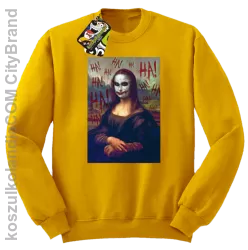 Mona Lisa Hello Jocker - Bluza męska standard bez kaptura żółta 