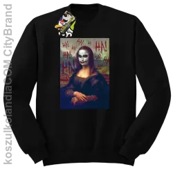 Mona Lisa Hello Jocker - Bluza męska standard bez kaptura czarna 