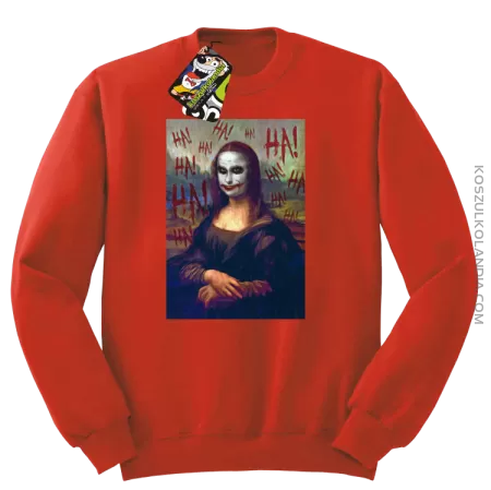 Mona Lisa Hello Jocker - Bluza męska standard bez kaptura