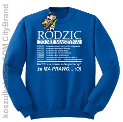 Rodzic to nie maszyna - Bluza STANDARD royal