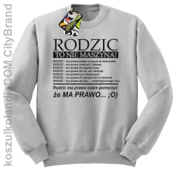 Rodzic to nie maszyna - Bluza STANDARD melanż