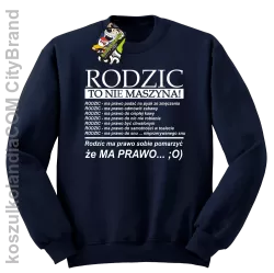 Rodzic to nie maszyna - Bluza STANDARD granat